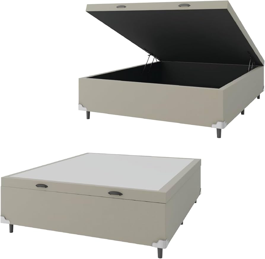 Base Box Bege Suede Prince